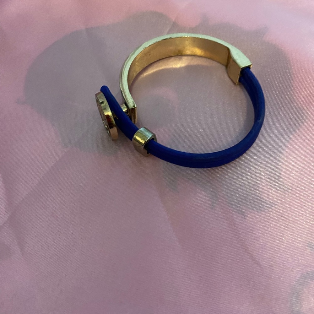Michael Kors Gold and Blue Logo Bracelet - Picture 6 of 6